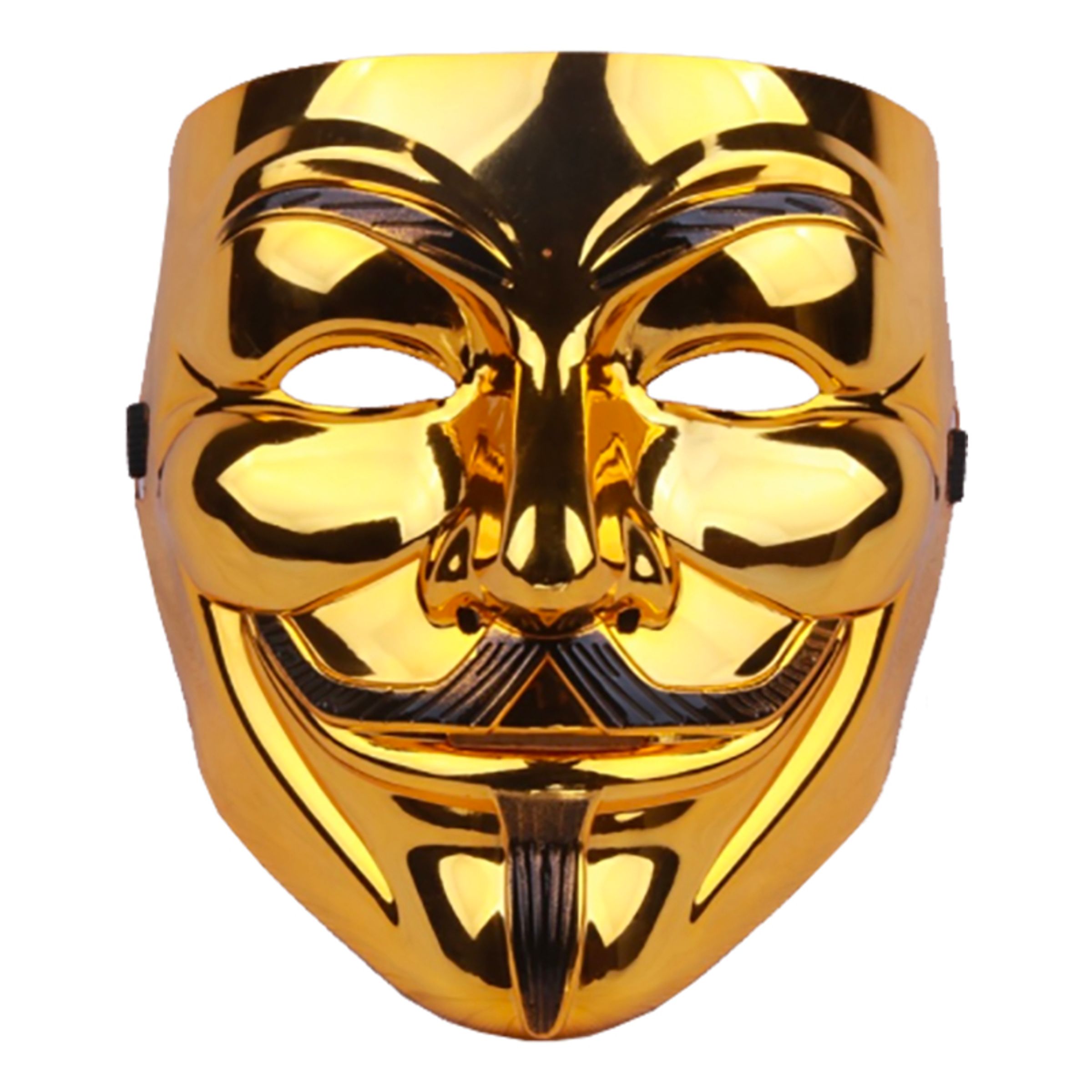 V For Vendetta Guld Mask - One size