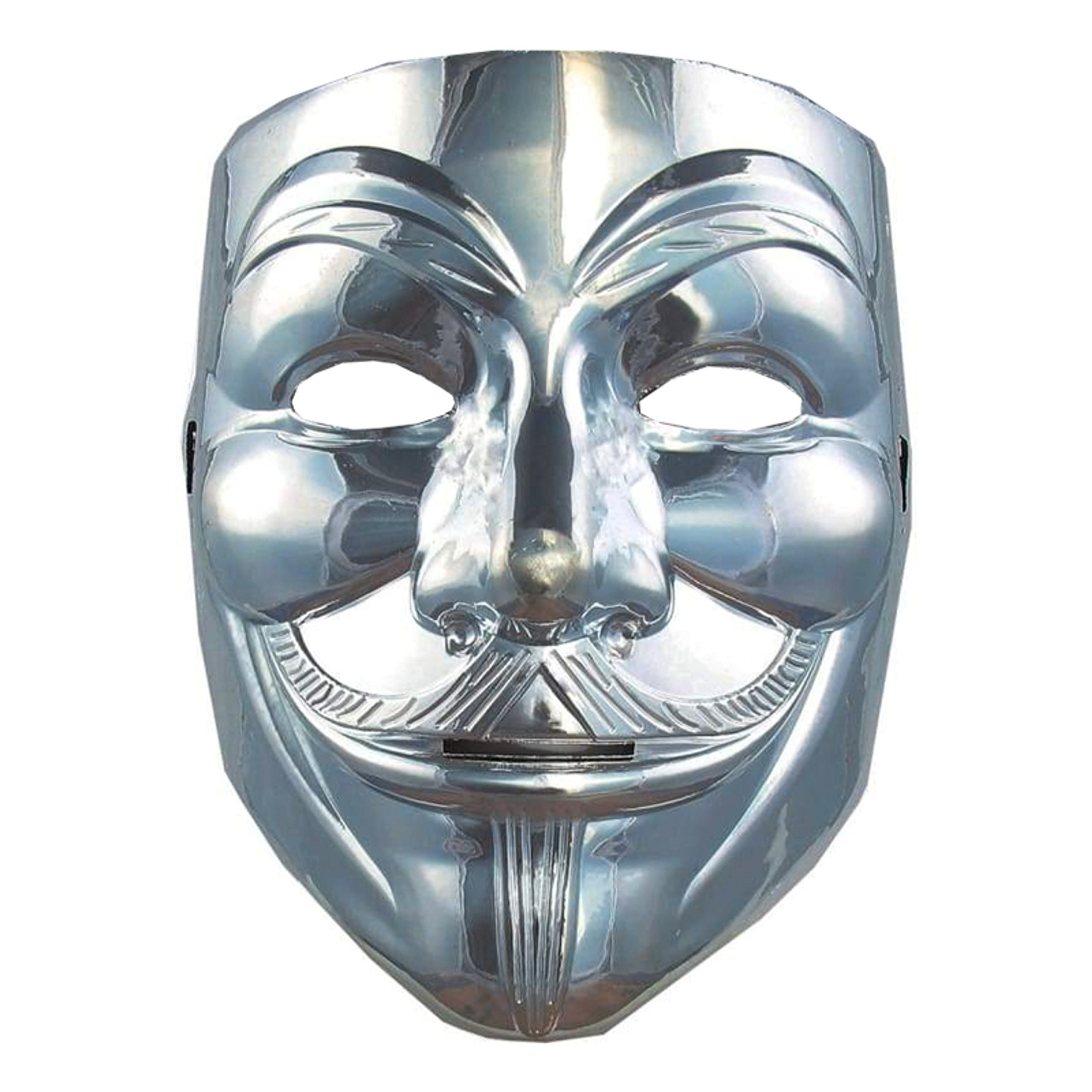 Läs mer om V For Vendetta Silver Mask - One size