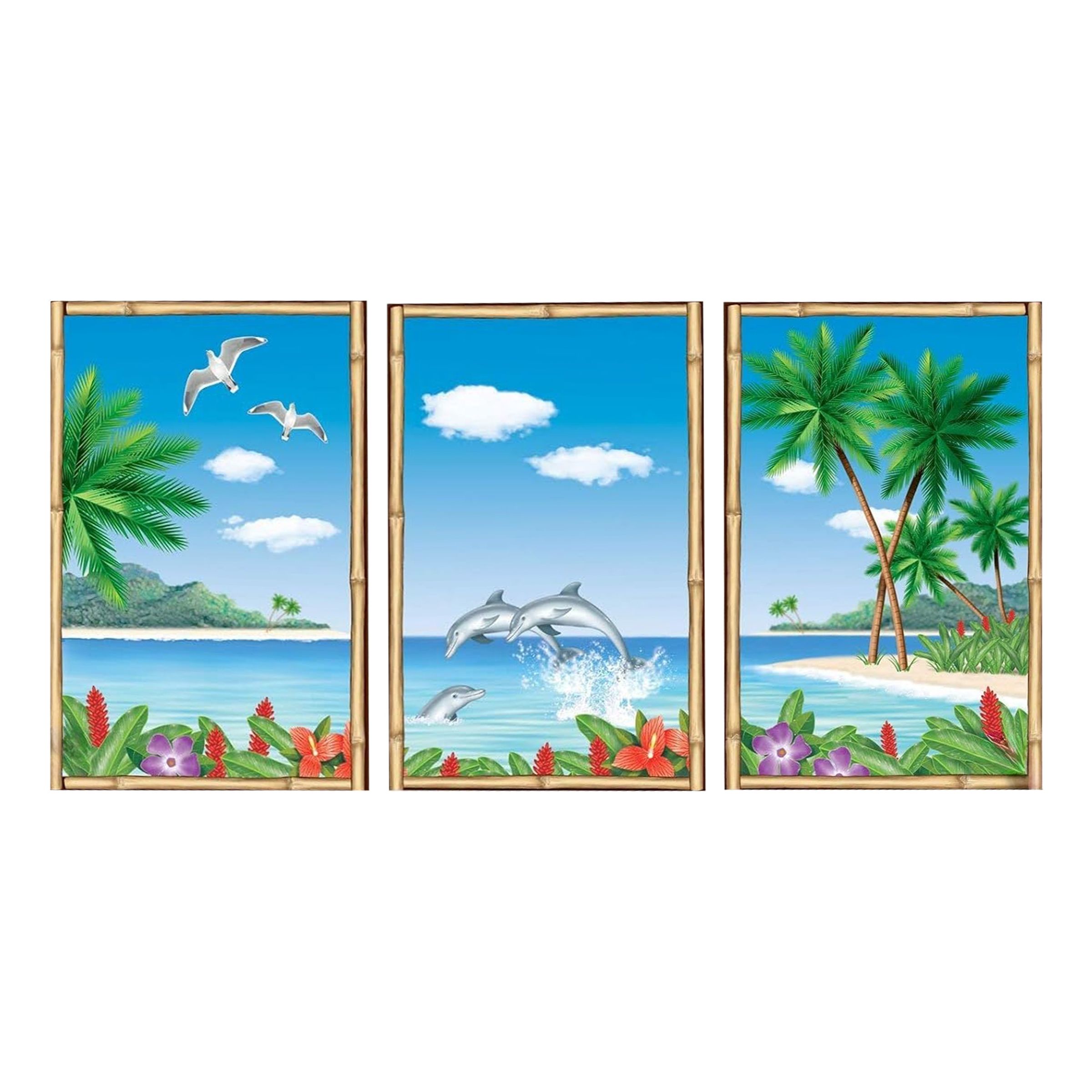 Väggdekoration Hawaii - 3-pack