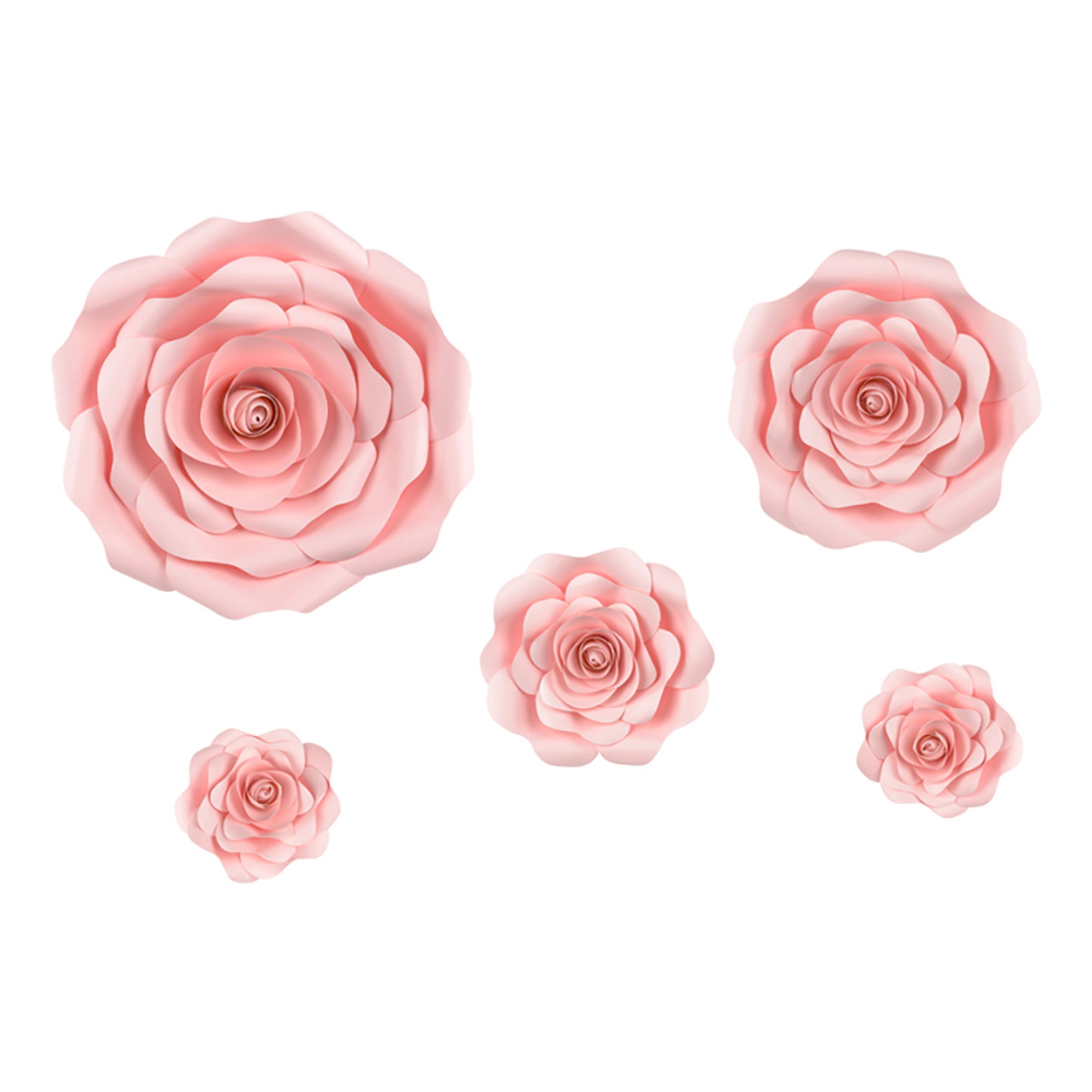 Väggdekoration Rosa Rosor - 5-pack