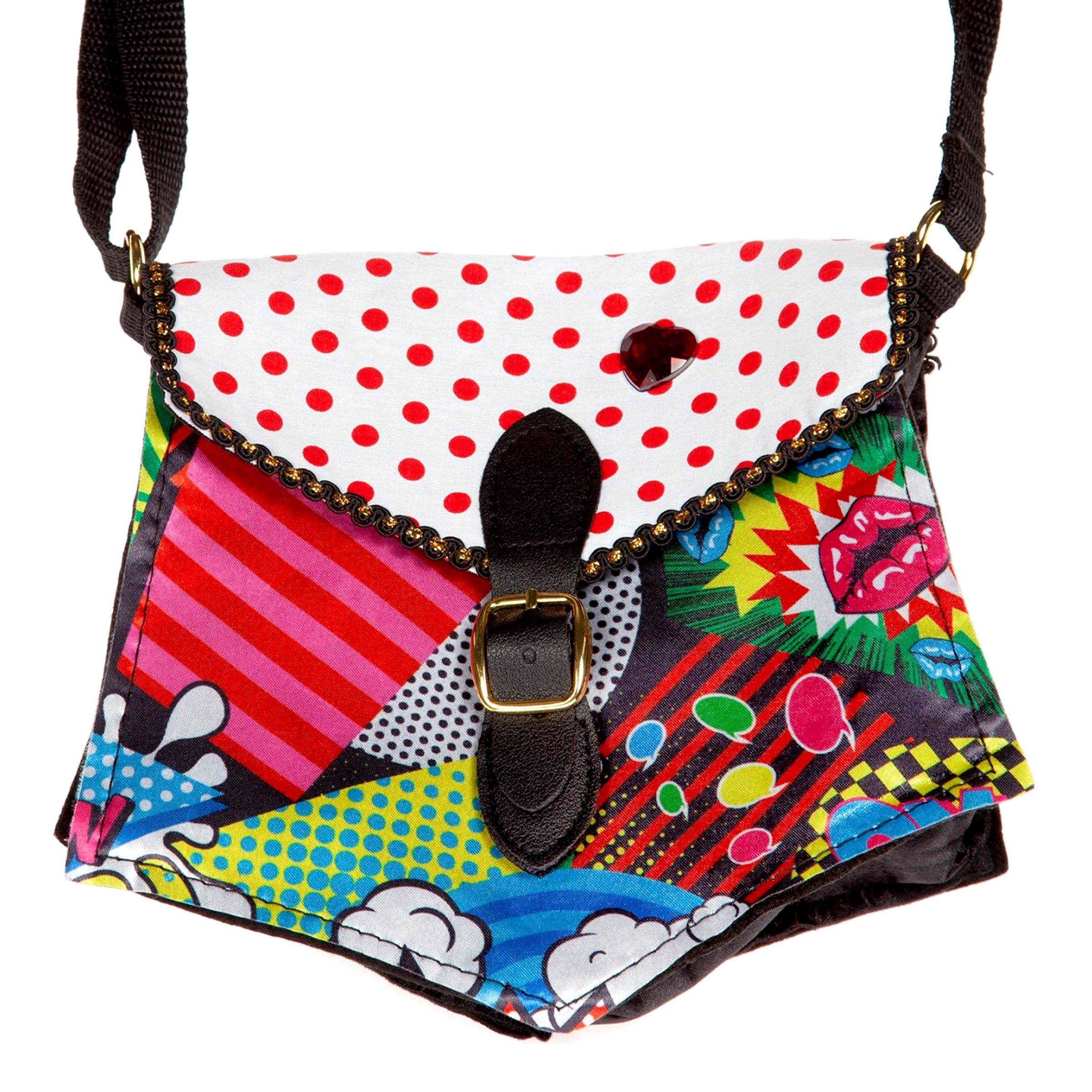 Väska med Spänne Pop Art | Hem - Maskerad - Tillbehör - Maskeradväskor | Pryloteket