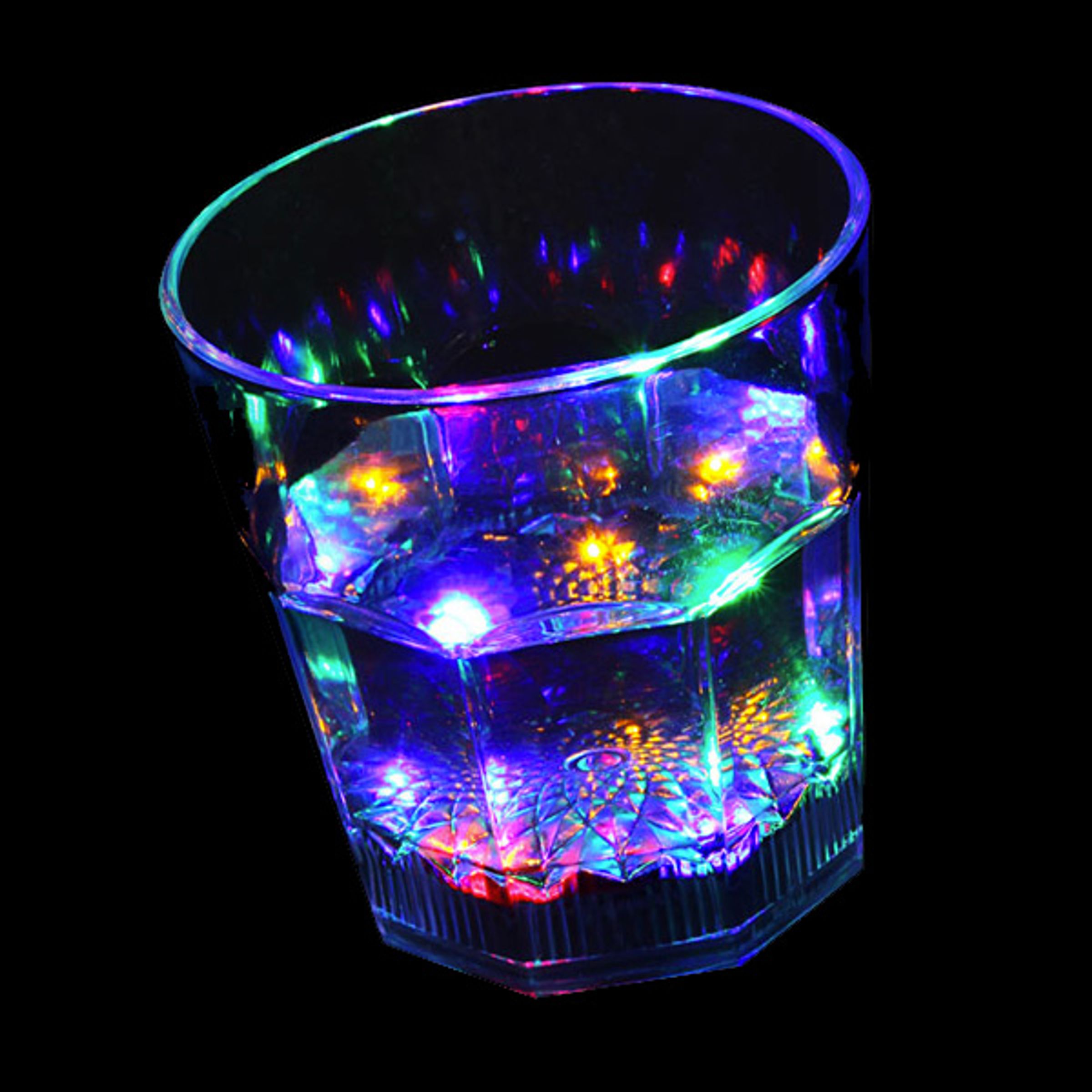 Vätskeaktiverat Blinkande Drinkglas - 4-pack