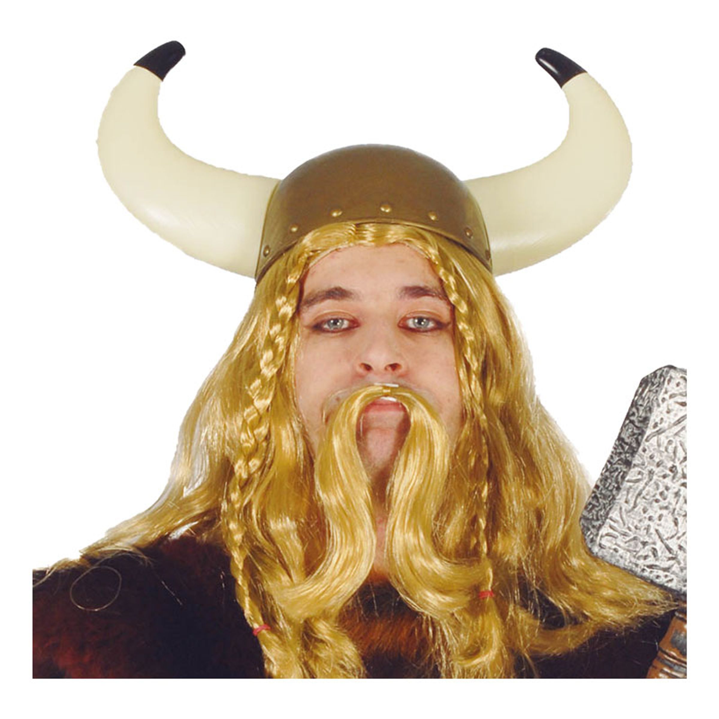Läs mer om Viking Hjälm med Horn - One size