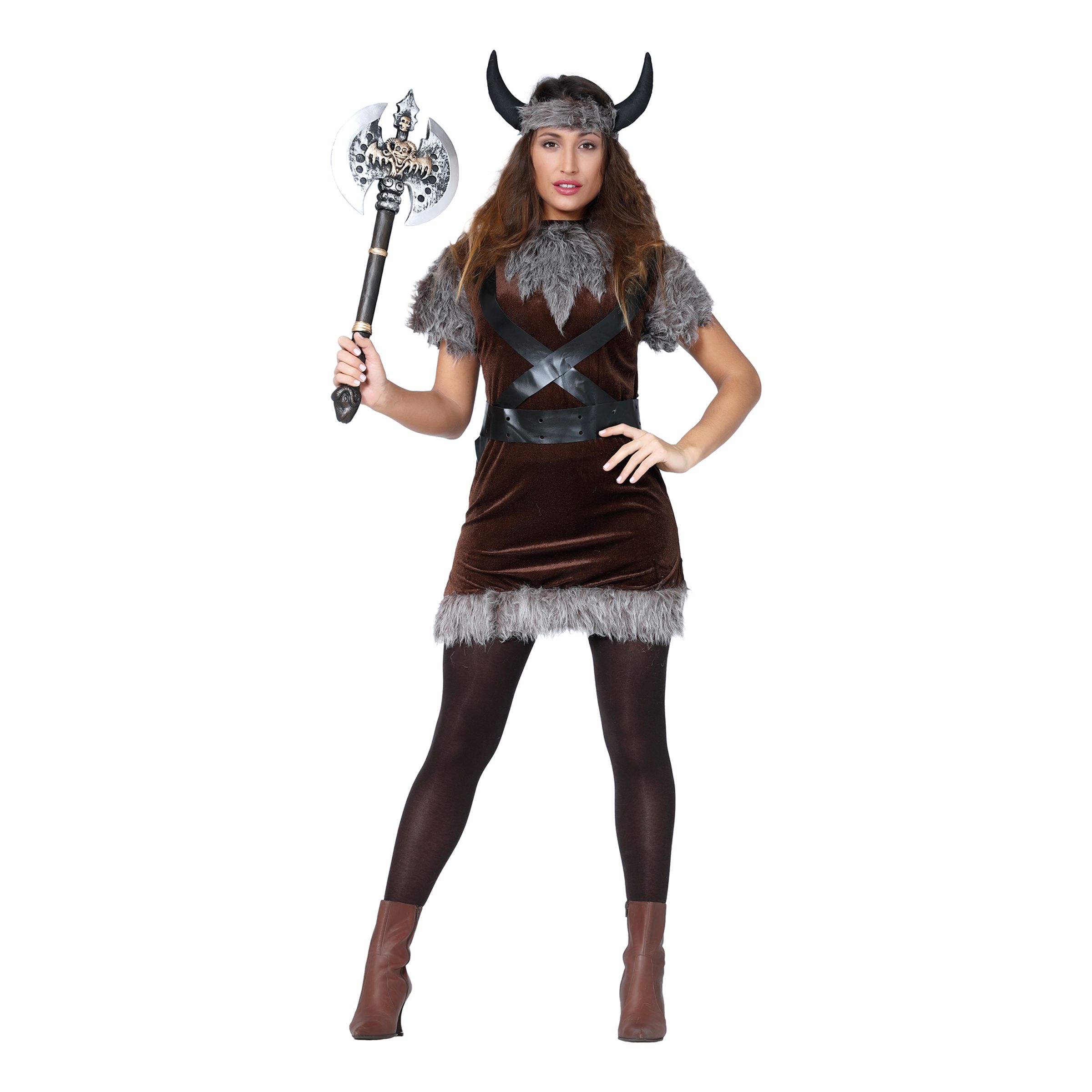 Viking Klänning Maskeraddräkt - X-Large | Hem - Maskerad - Maskeraddräkter - Damdräkter | Pryloteket