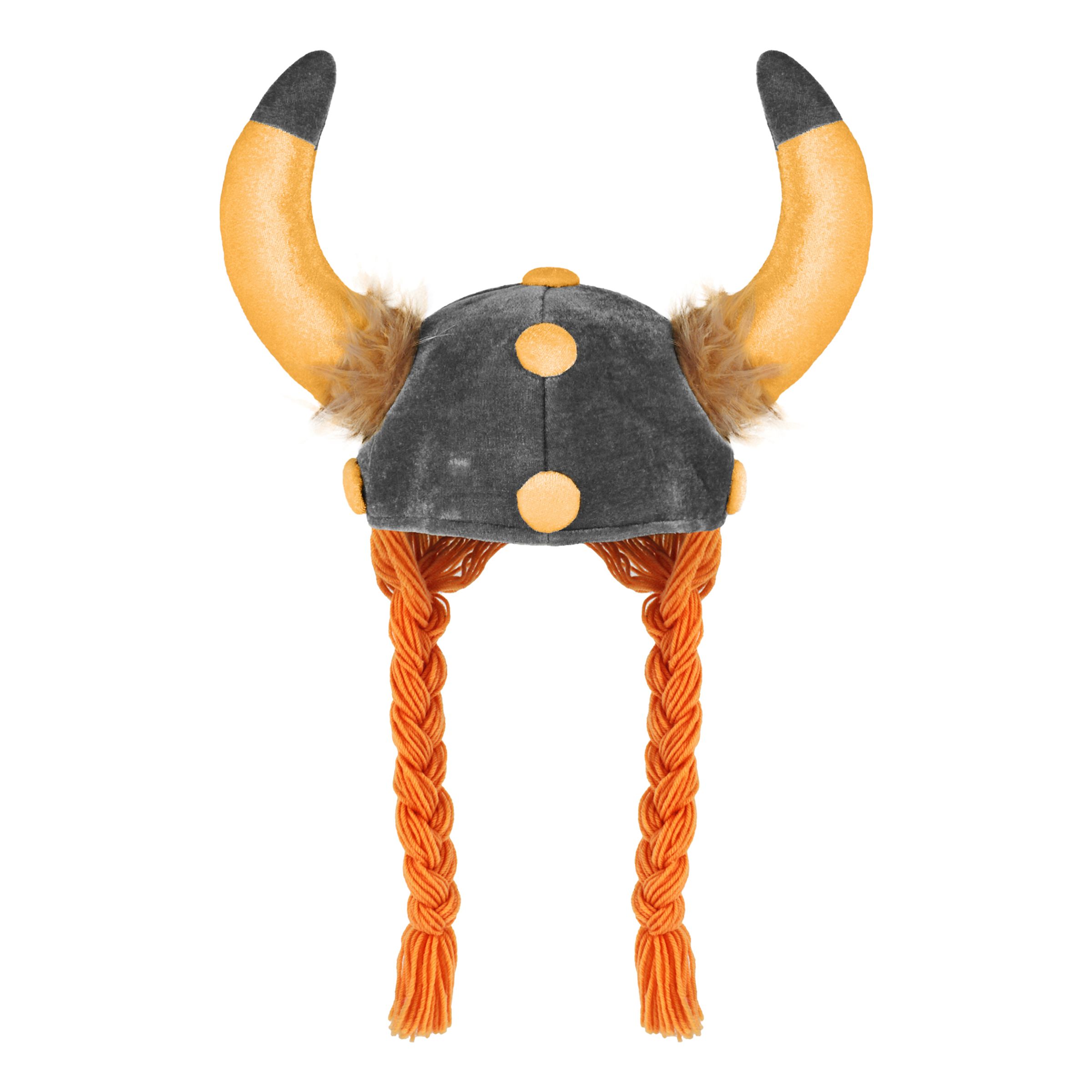 Vikingahjälm i Tyg med Flätor - One size | Hem - Maskerad - Maskeradteman - Viking Maskerad | Pryloteket