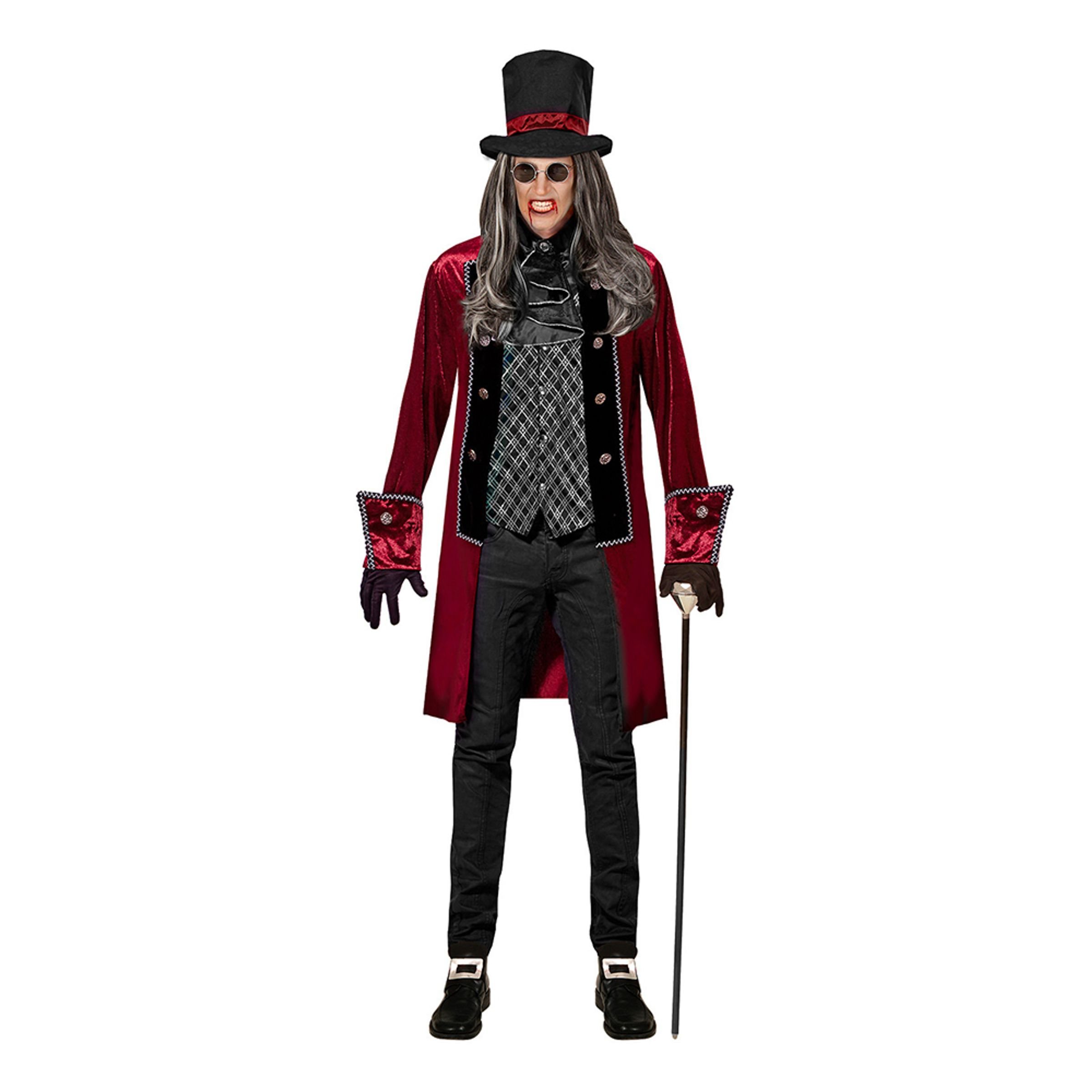 Viktoriansk Vampyr Halloween Maskeraddräkt - Large