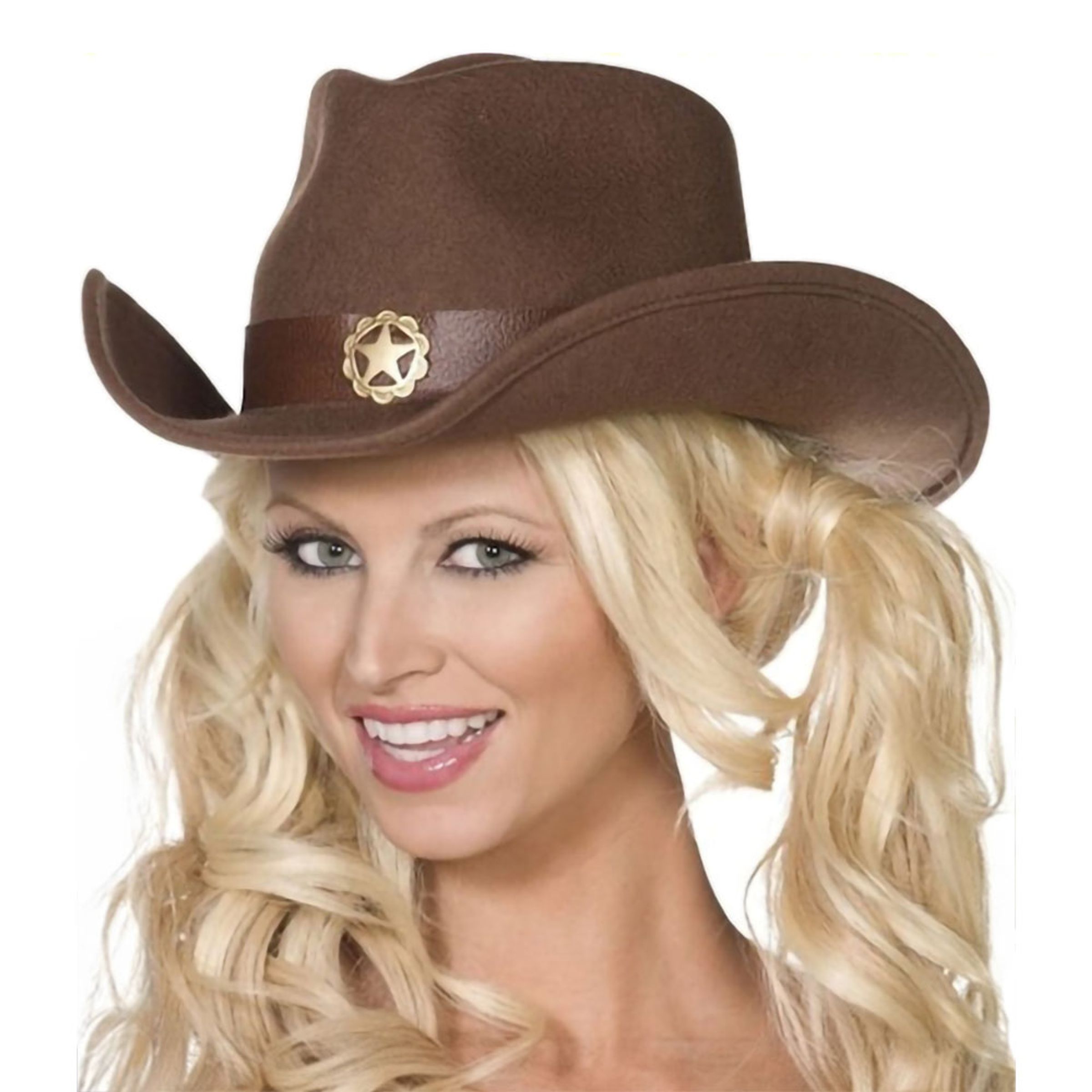 Vilda Västern Cowgirl Hatt - One size