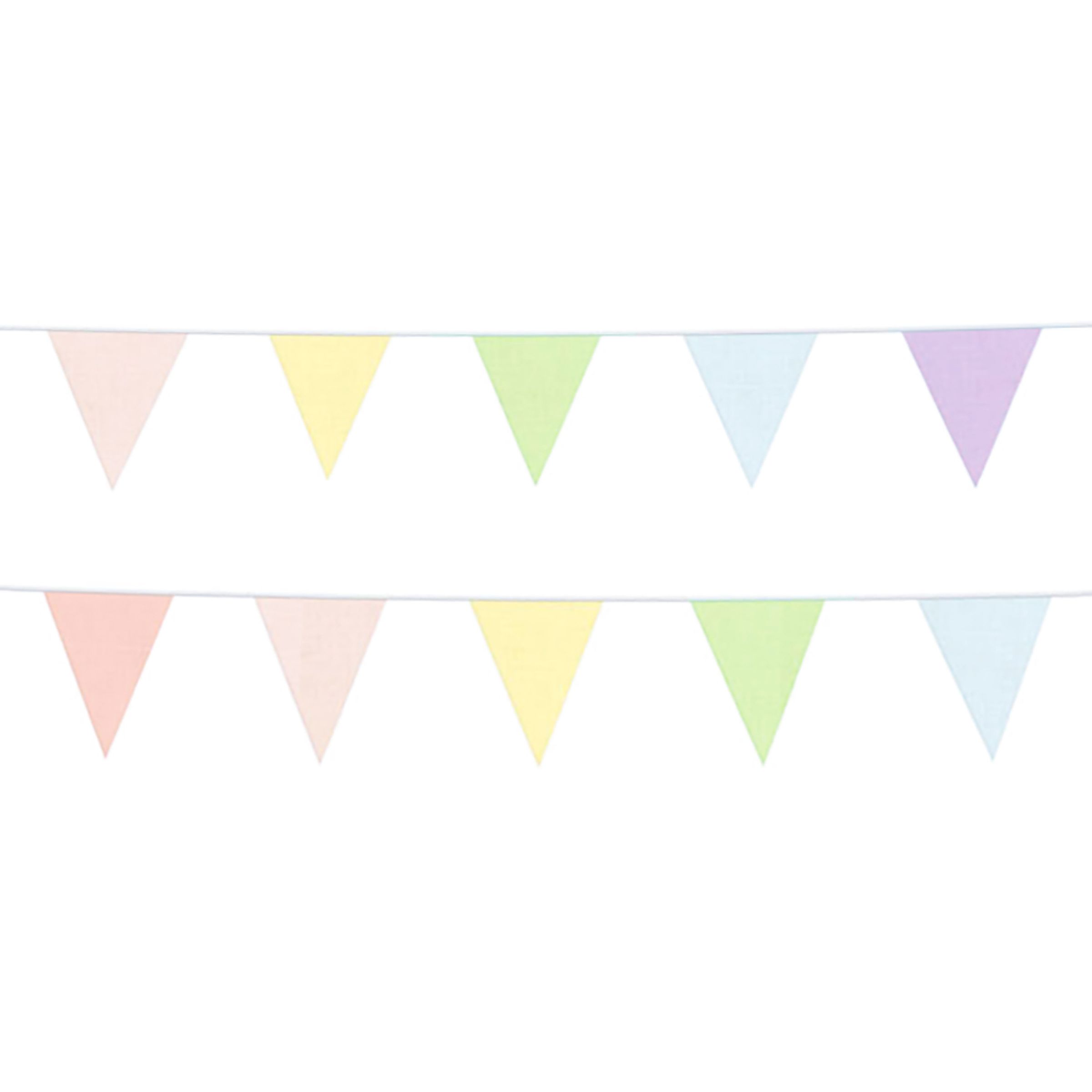 Vimpelgirlang i Tyg Dreamy Pastel | Hem - Festartiklar - Festdekoration - Girlanger | Maskeradspecialisten