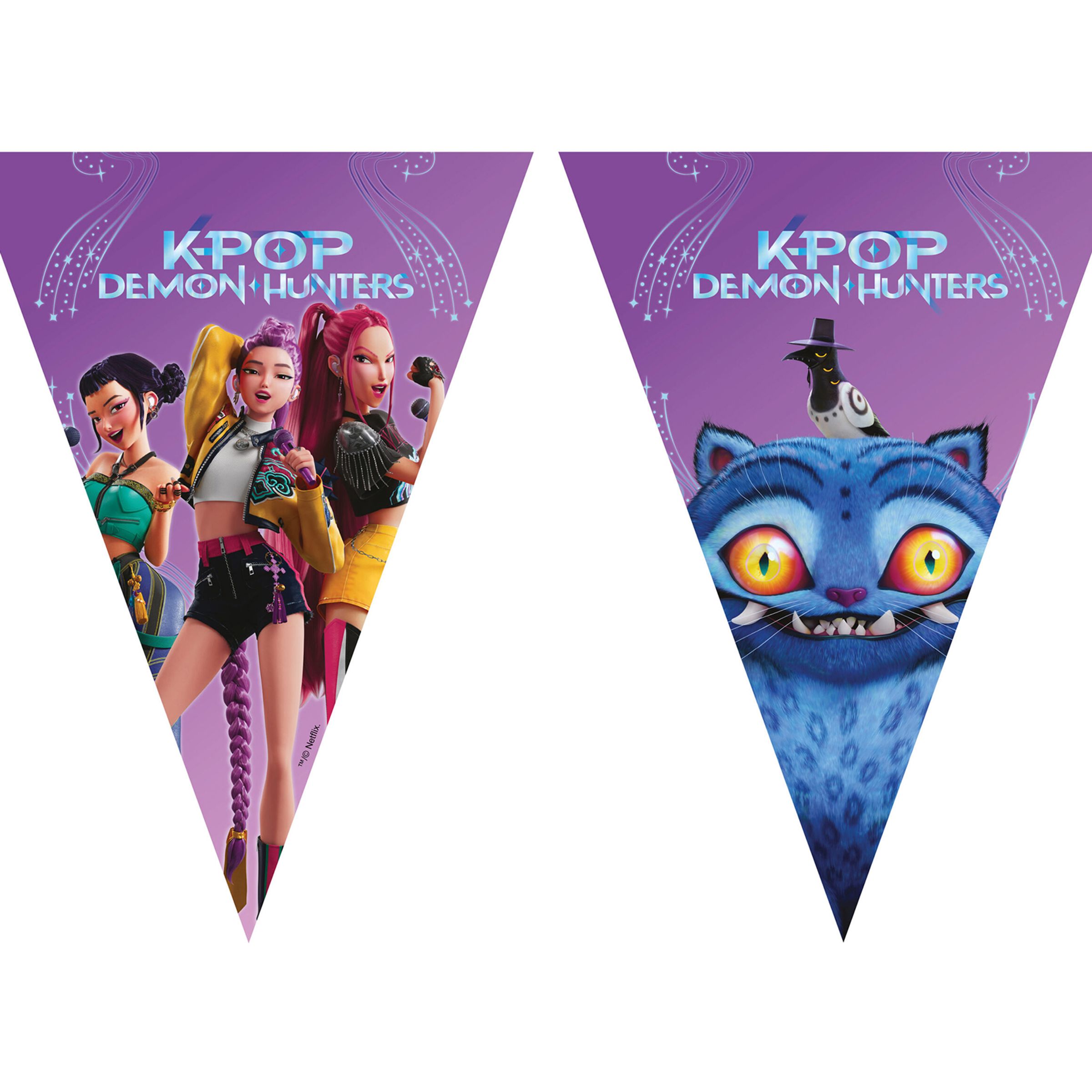 Vimpelgirlang K-pop Demon Hunters&trade; | Hem - Festartiklar - Festdekoration - Girlanger | Pryloteket