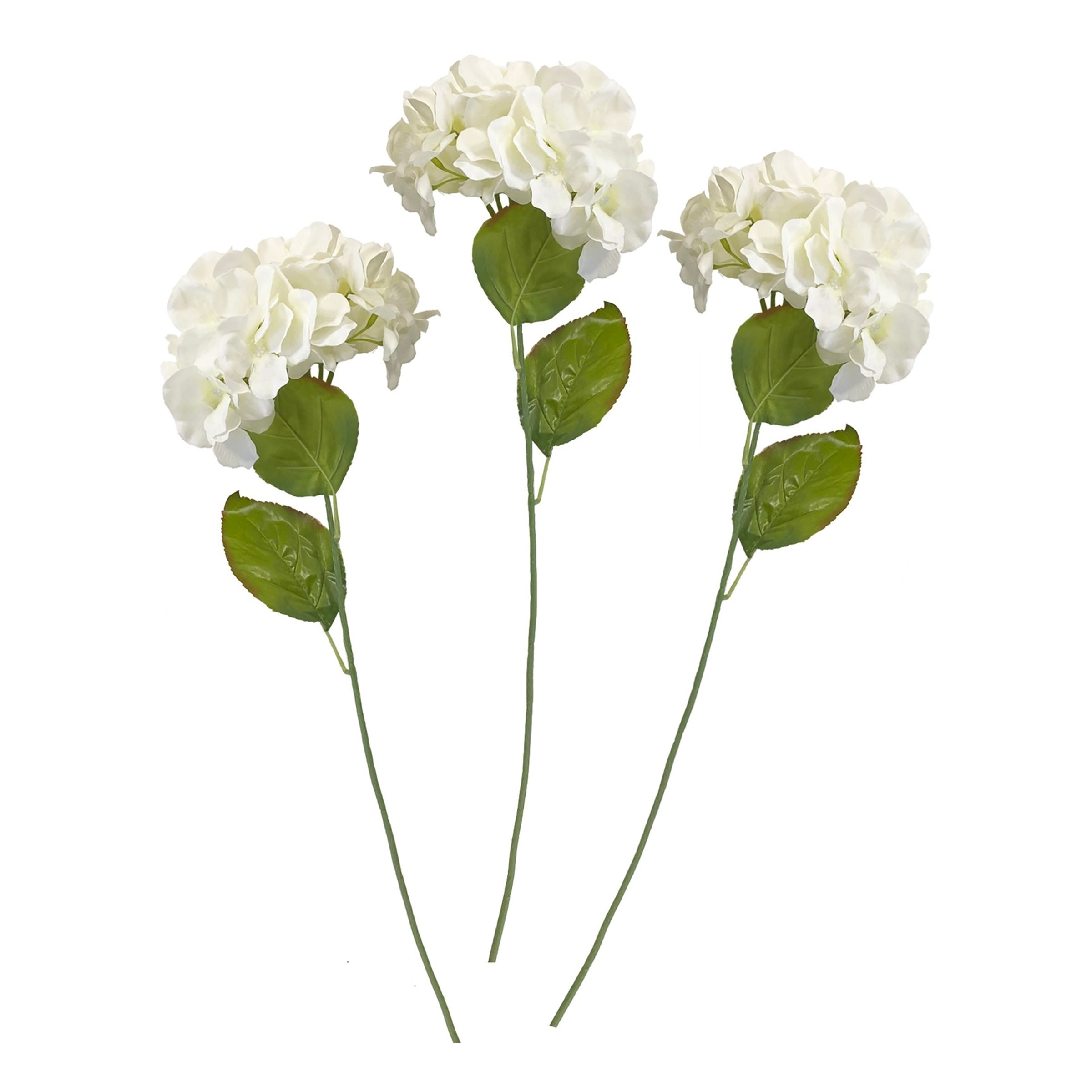 Vita Blommor Konstgjorda - 3-pack