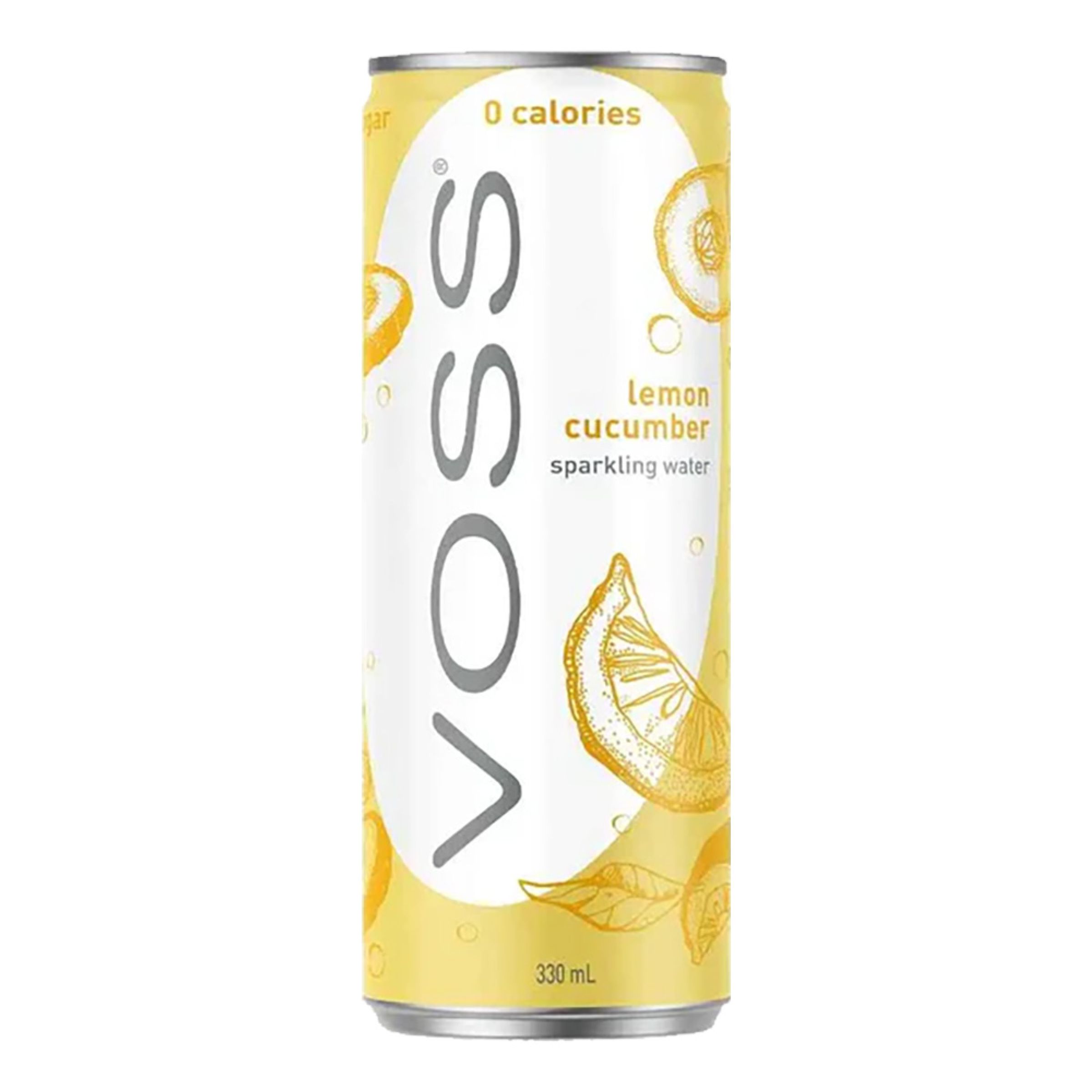 Voss Kolsyrat Vatten Lemon Cucumber - 330 ml | Hem - Godis & Läsk - Dryck - Mineralvatten | Maskeradspecialisten