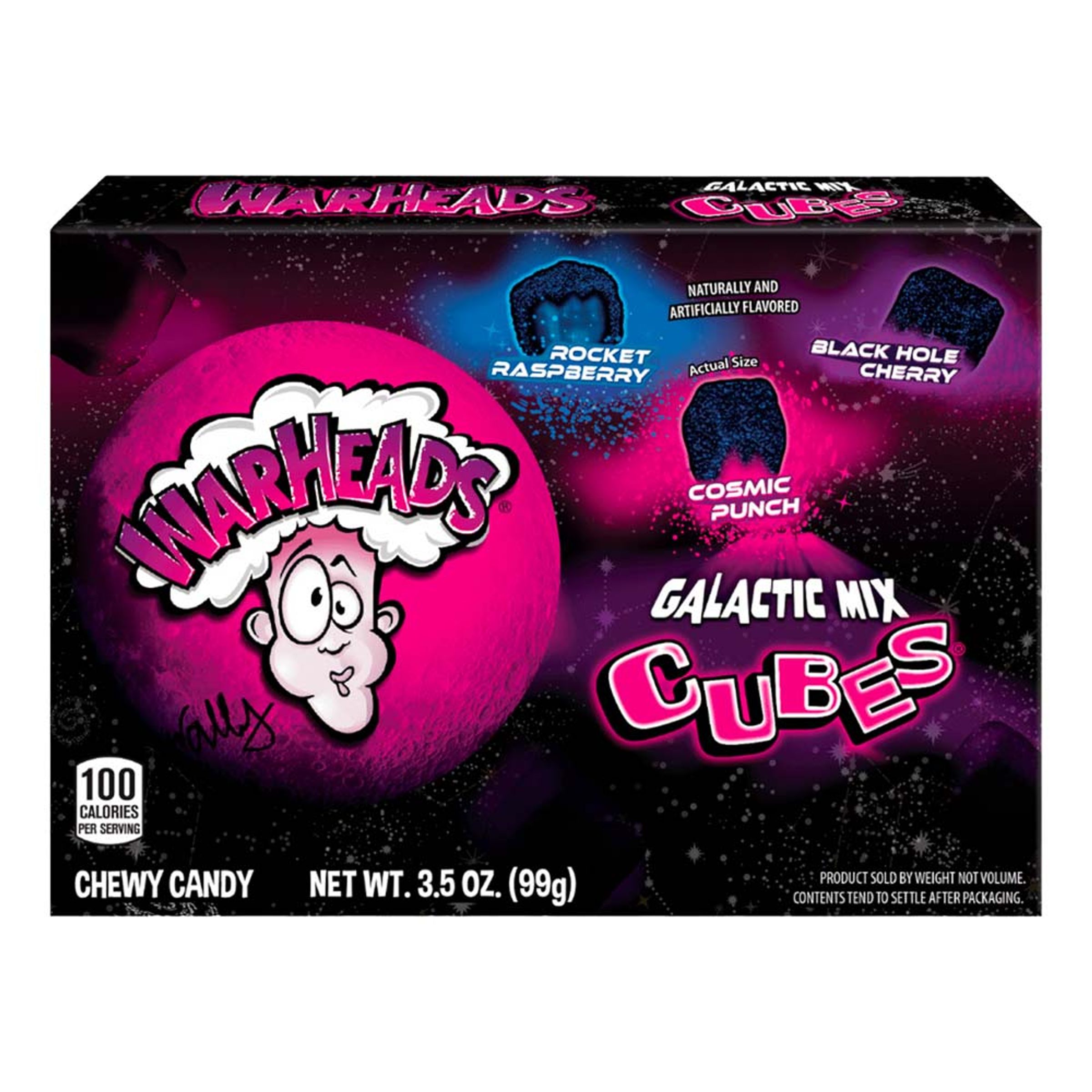 Warheads Galactic Mix Cubes - 99 gram