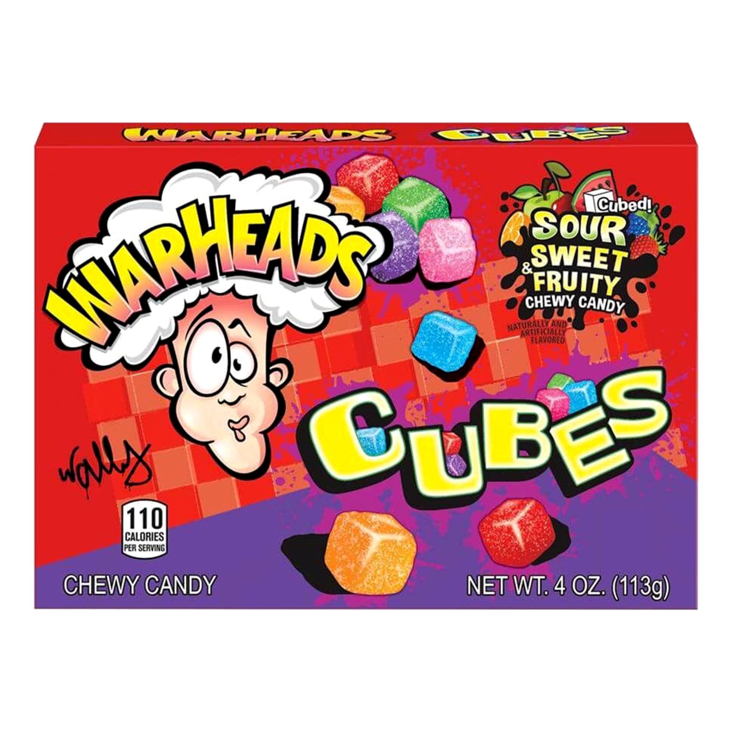 Läs mer om Warheads Sour Chewy Cubes - 113 gram
