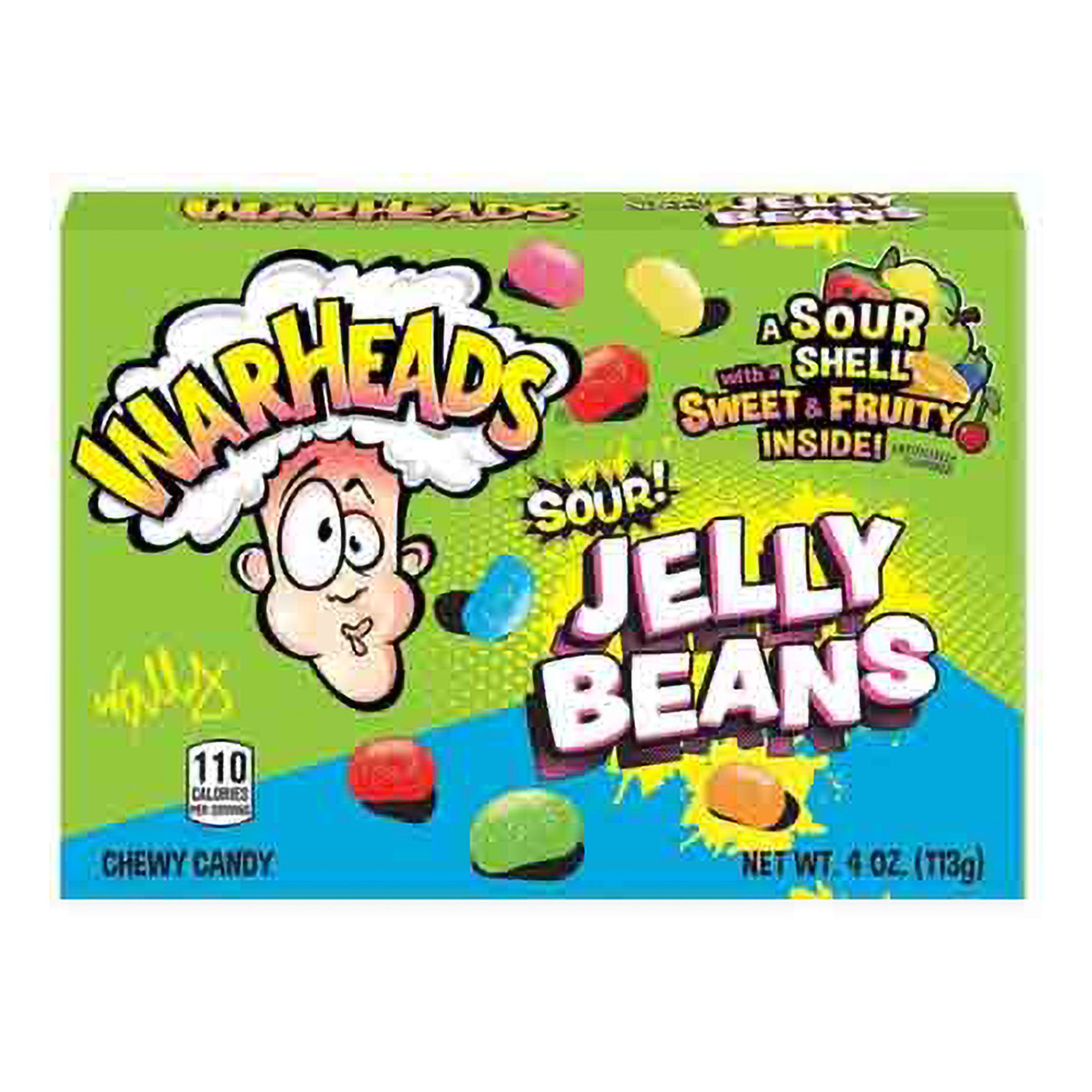 Warheads Sour Jelly Beans - 113 gram