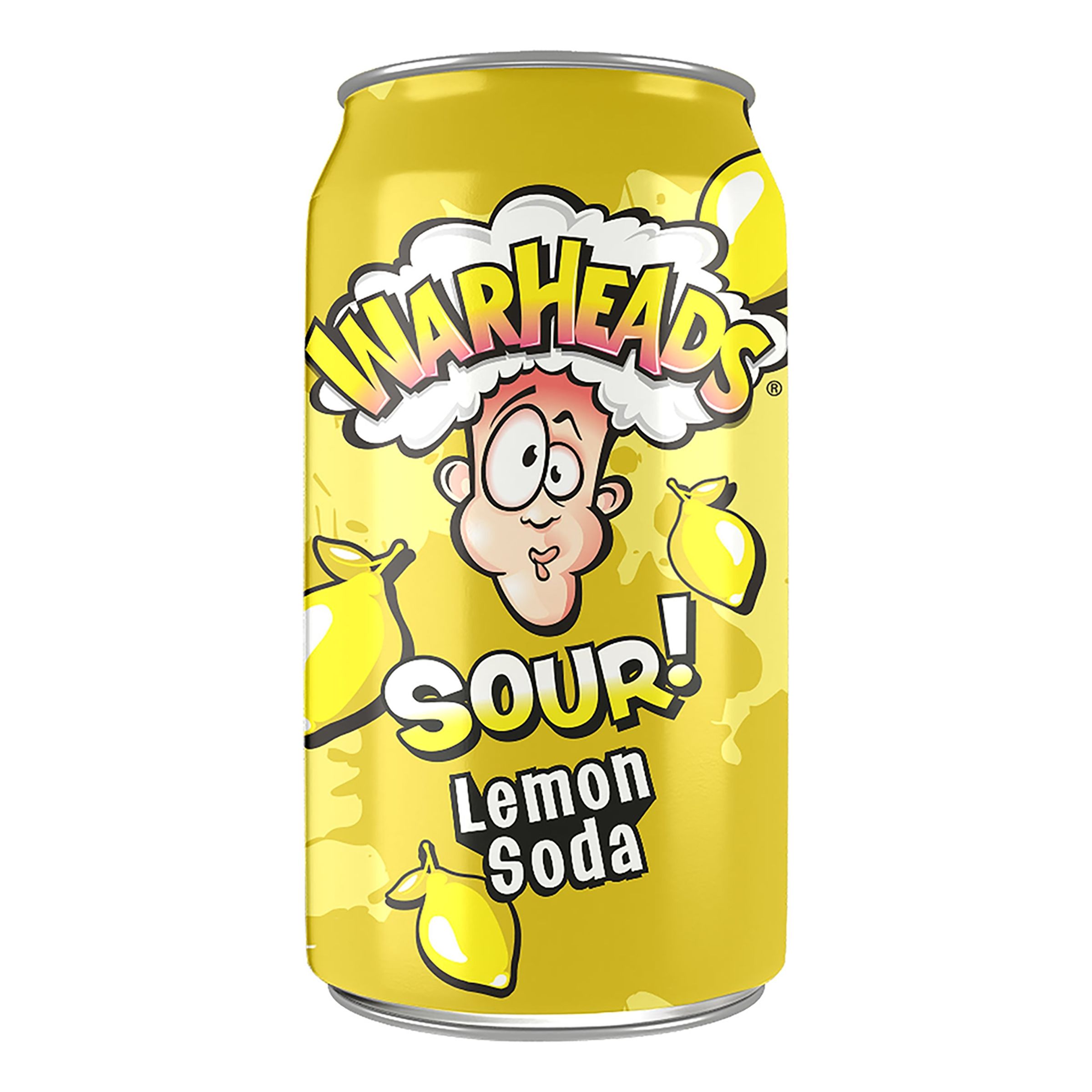 Läs mer om Warheads Sour Soda Lemon - 33 cl