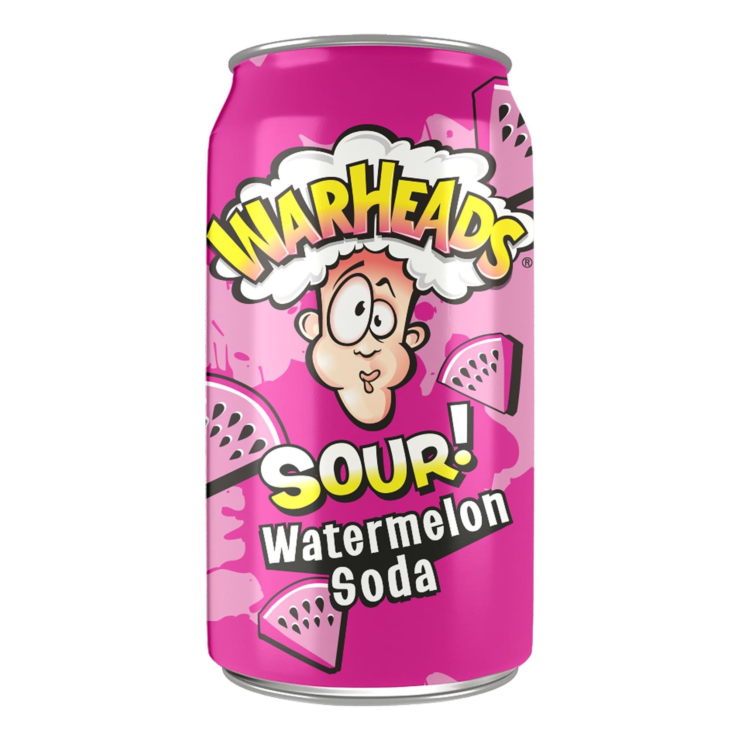 Läs mer om Warheads Sour Soda Watermelon - 33 cl