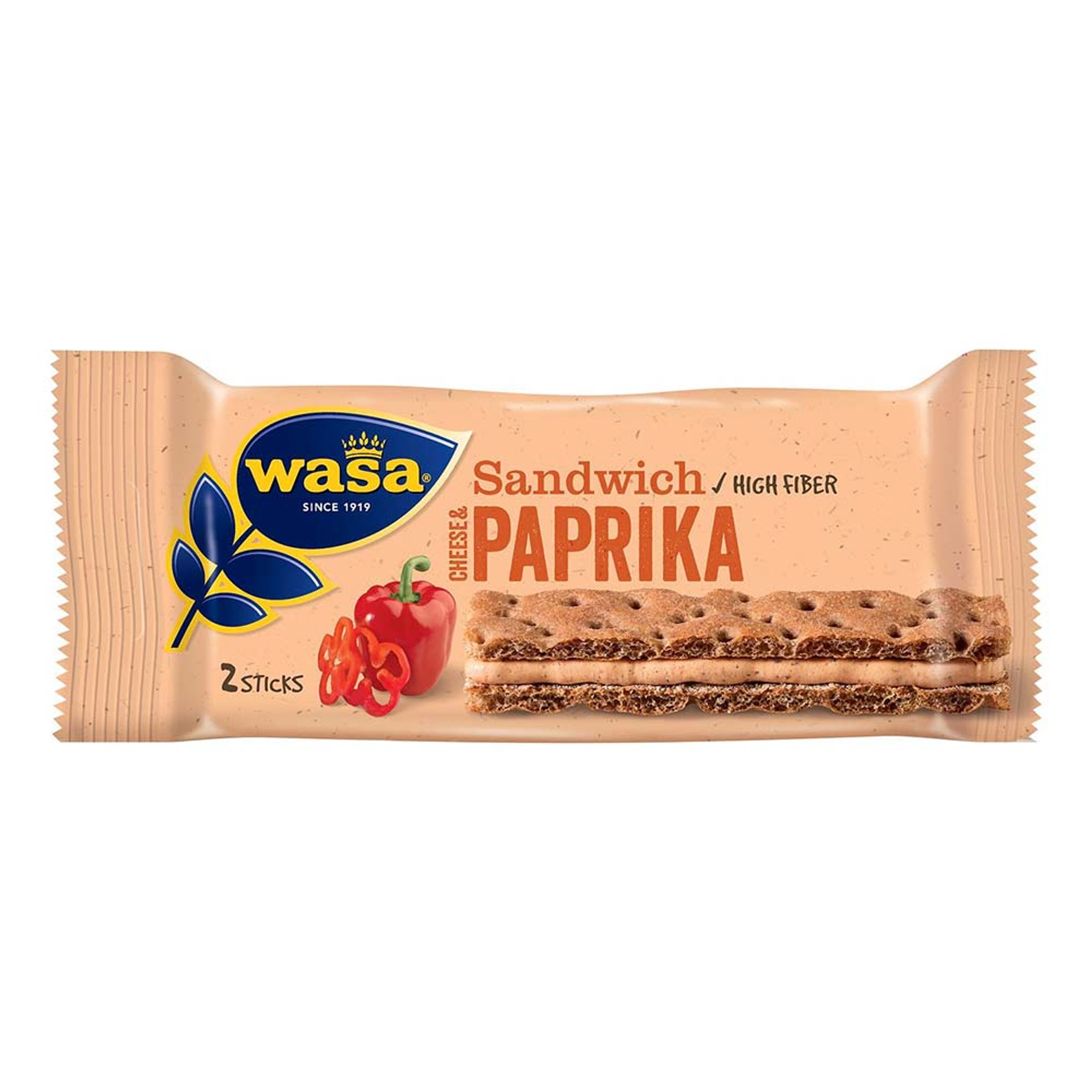 Läs mer om Wasa Sandwich Paprika - 24-pack