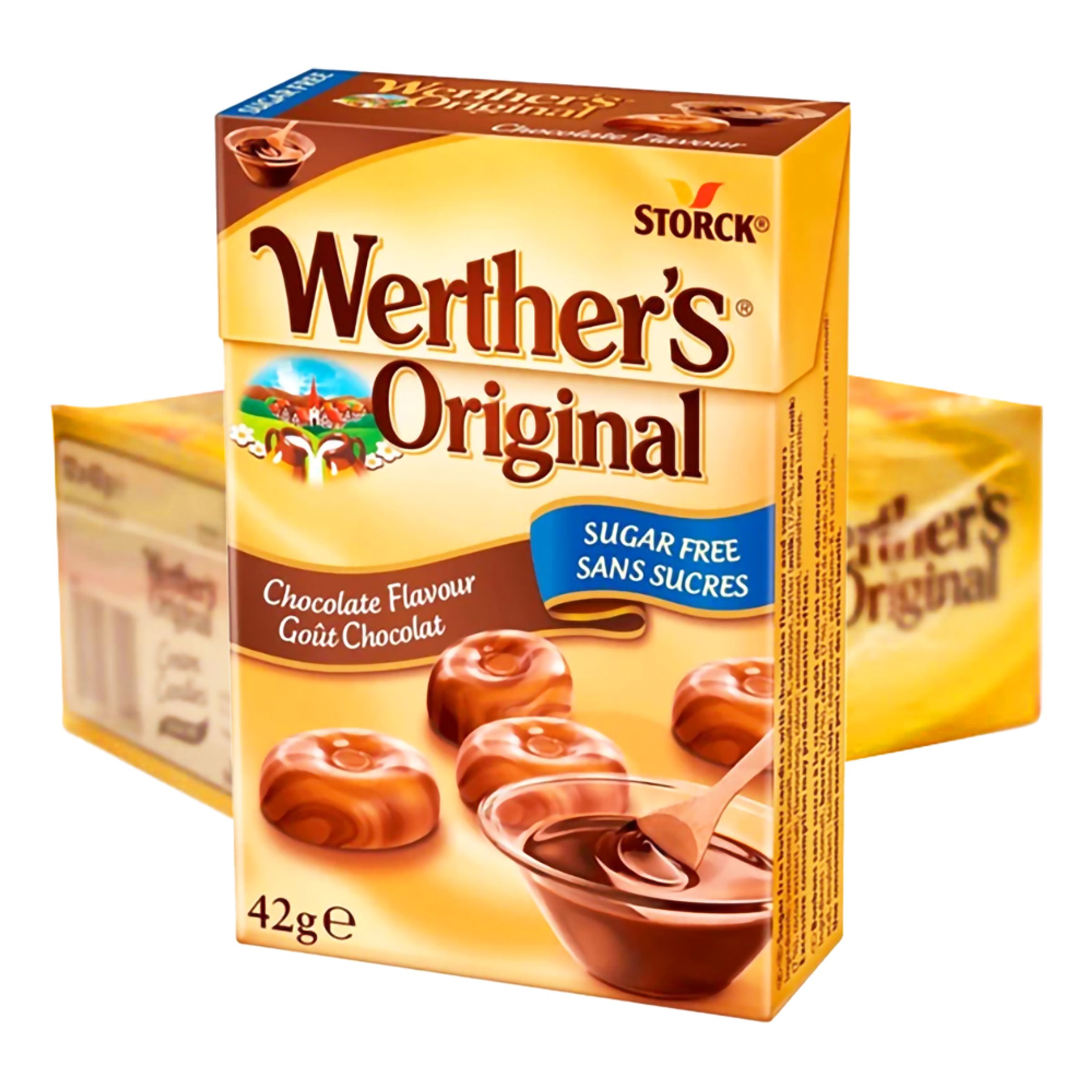 Werthers Choco Sockerfri Storpack - 12-pack