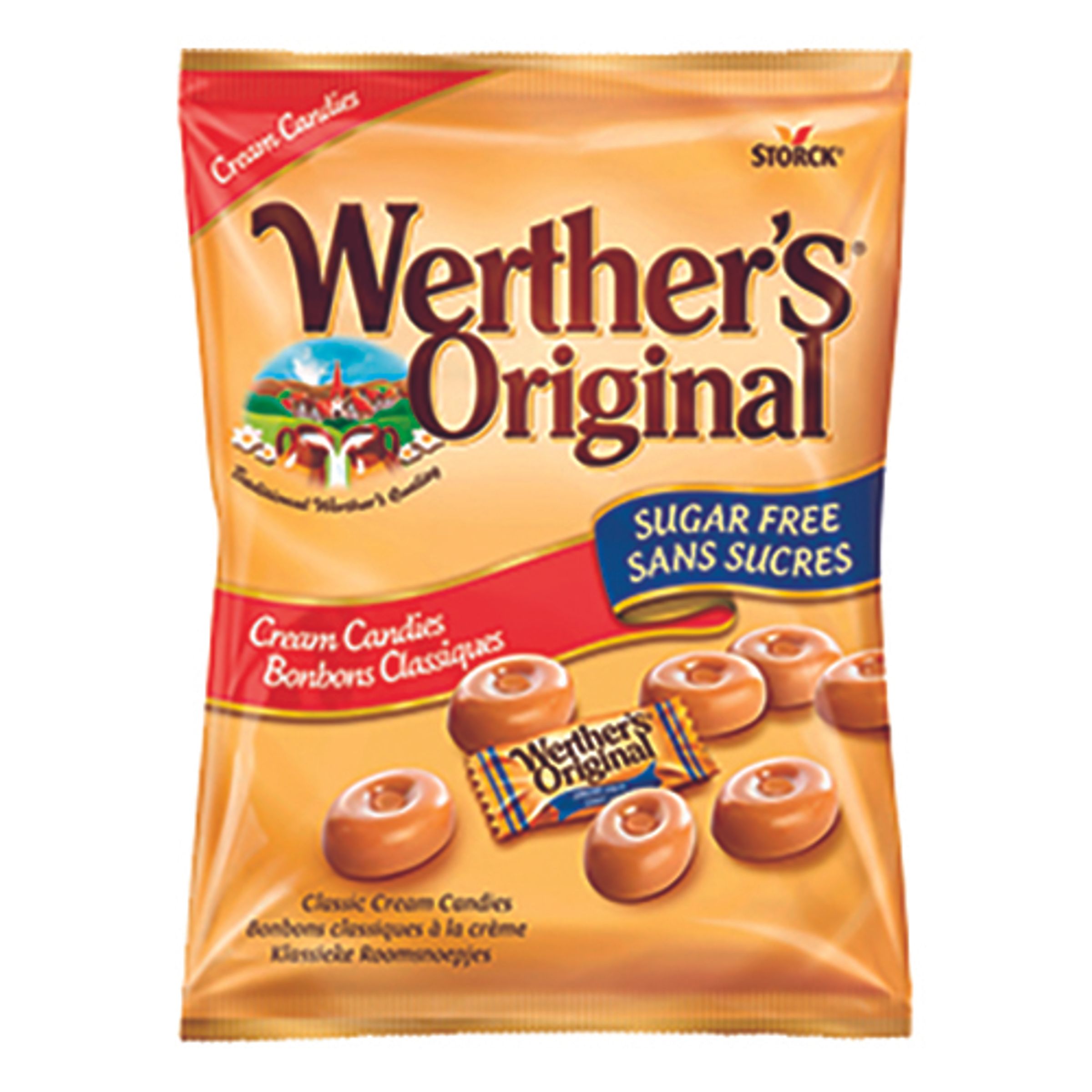 Läs mer om Werthers Original Sockerfri Påse - 70 gram