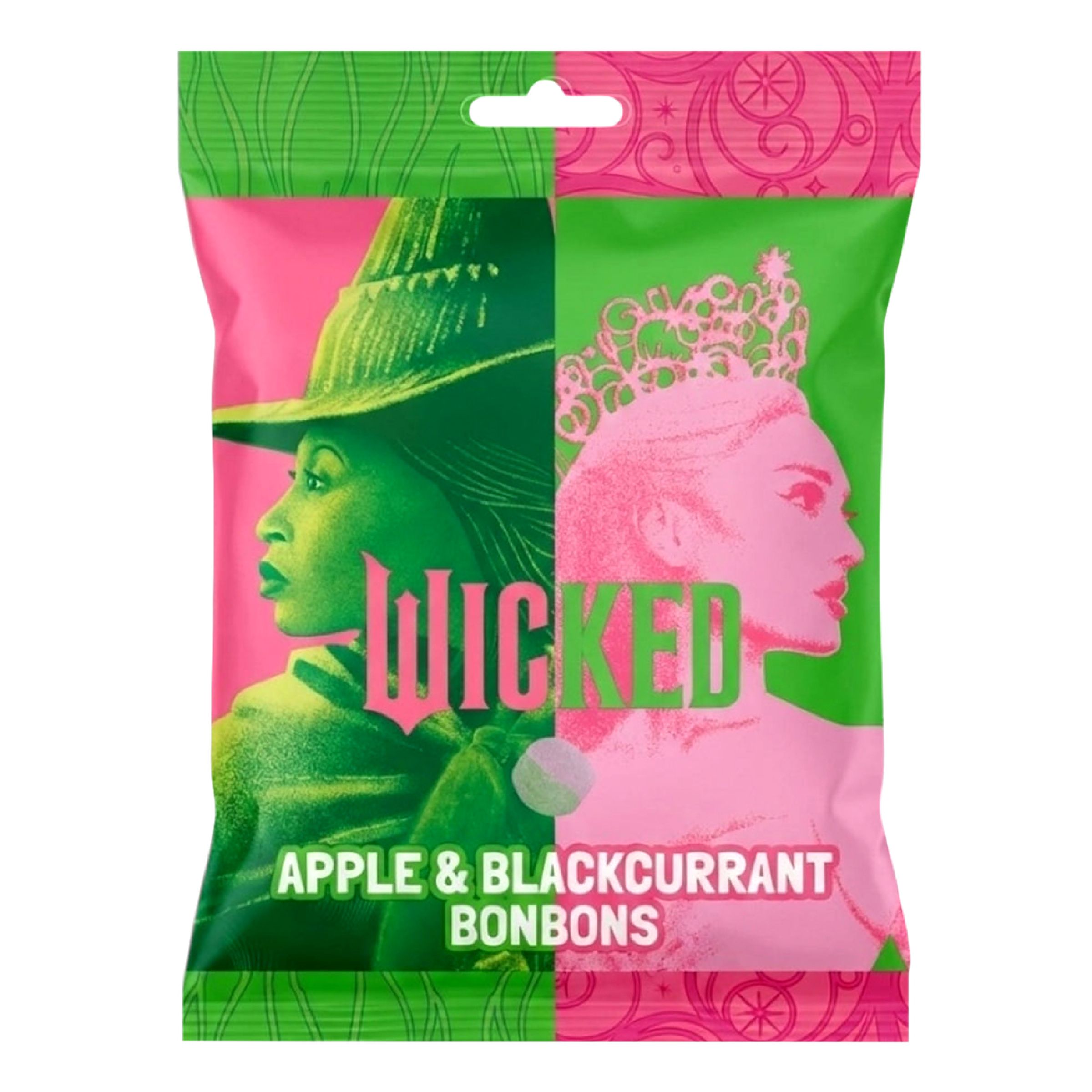 Wicked Äpple & Svartvinbär BonBons - 90 g | Hem - Godis & Läsk - Godis - Gelégodis | Maskeradspecialisten
