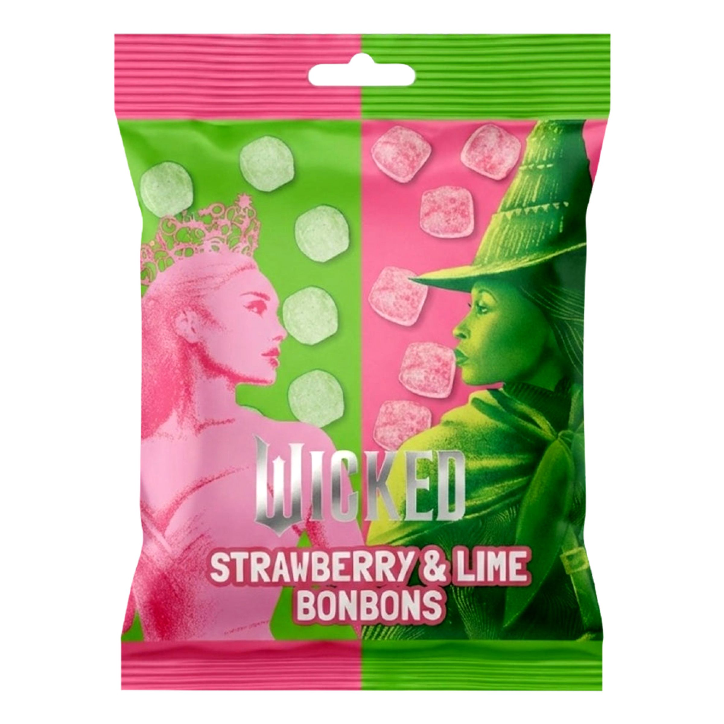 Wicked Jordgubb & Lime BonBons - 90 g | Hem - Godis & Läsk - Godis - Gelégodis | Maskeradspecialisten