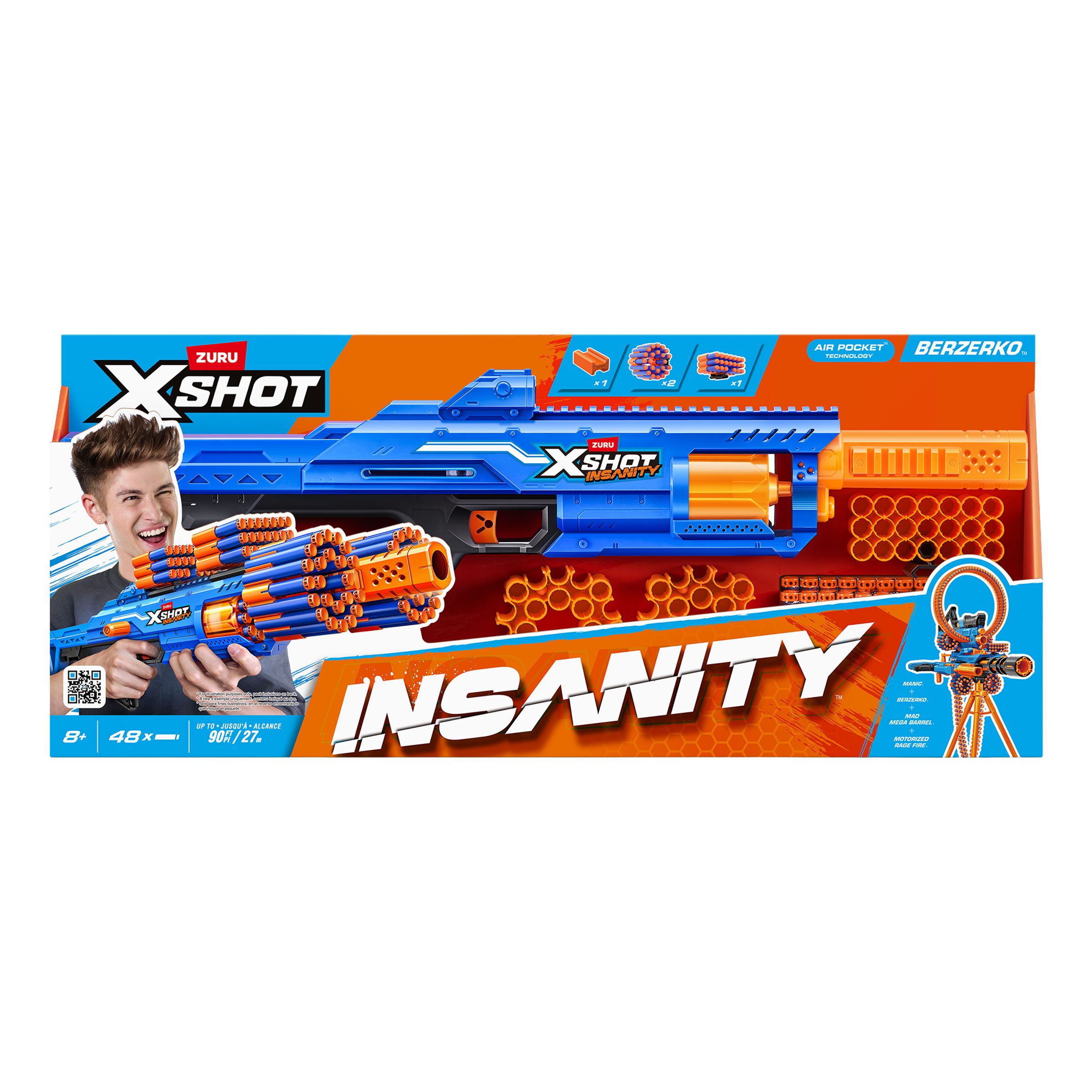 X-Shot Insanity Berzerko | Hem - Maskerad - Tillbehör - Leksaksvapen | Pryloteket