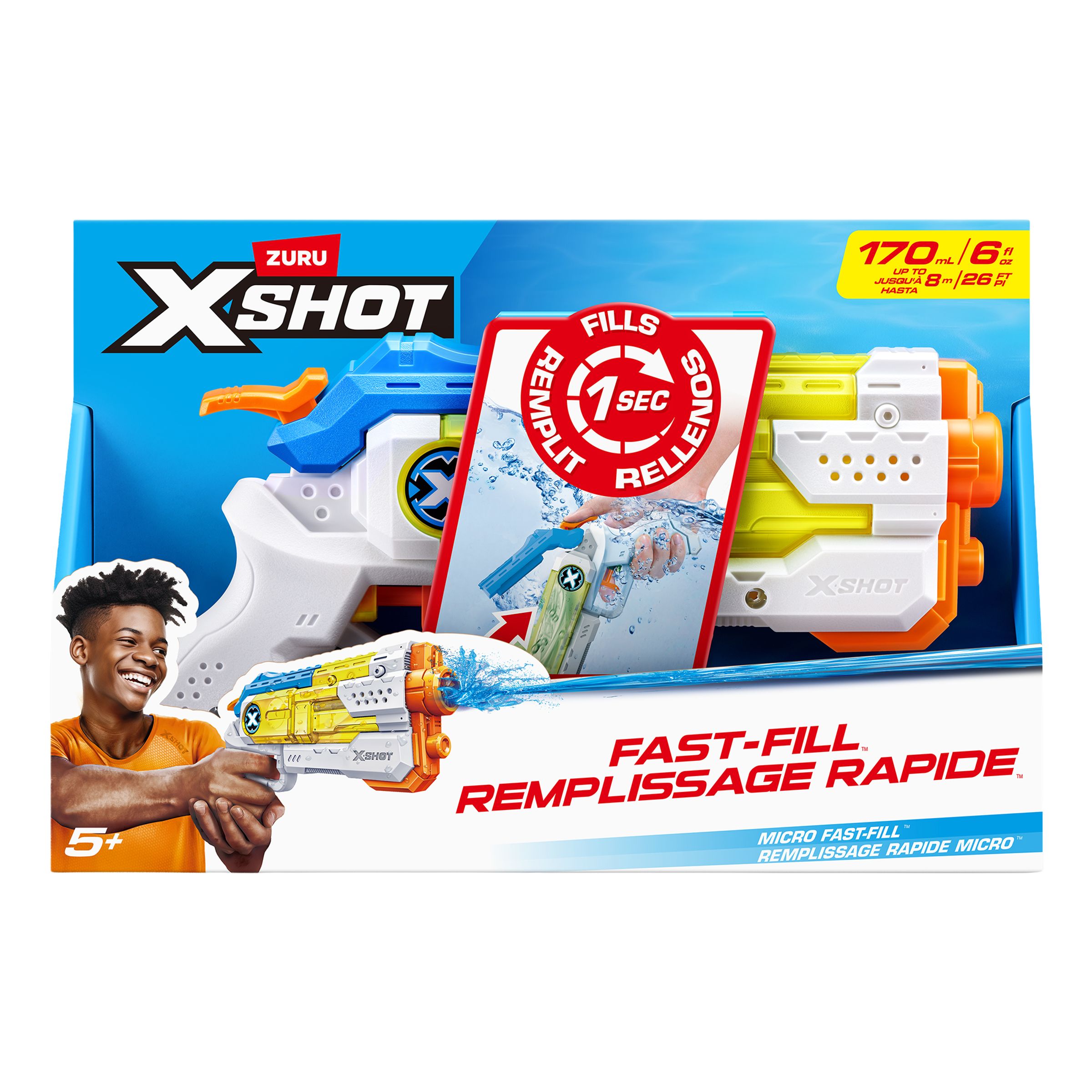 X-Shot Micro Fast-Fill Vattenpistol | Hem - Roliga Prylar - Spel & Lek - Utomhuslek | Maskeradspecialisten