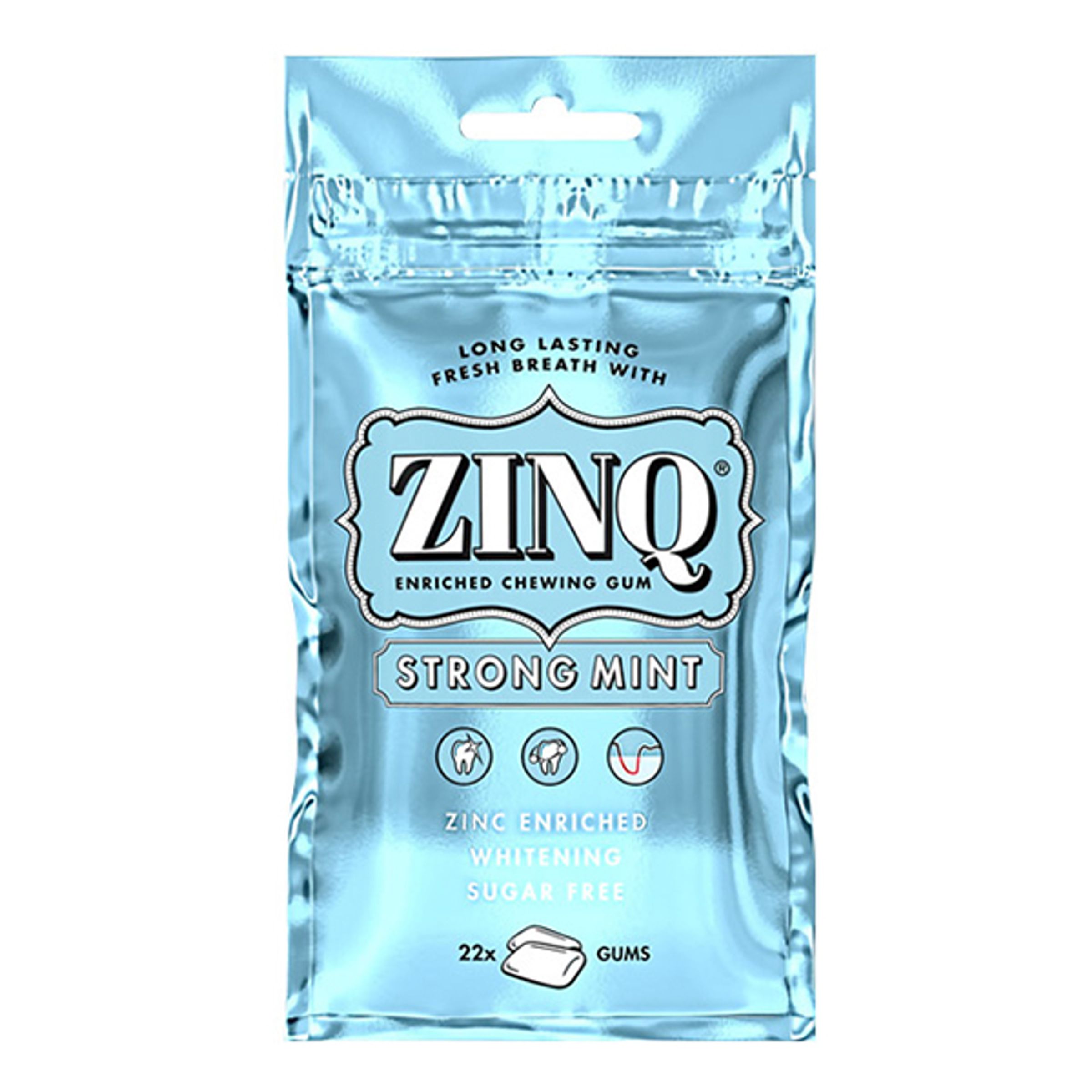Läs mer om Zinq Strong Mint Tuggummi - 315 gram