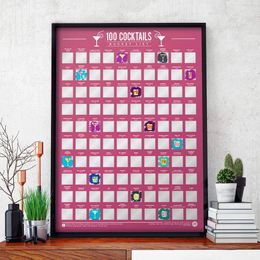 Bildspel - 100 Cocktails Bucket List Skraptavla