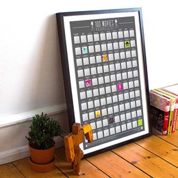 Bildspel - 100 Movies Bucket List Skraptavla