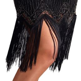 Bildspel - 20-tals Gatsby Klänning Svart Maskeraddräkt Deluxe