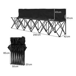 Lysbildefremvisning - 6-seters festival-/campingstol