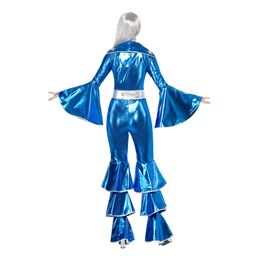 Lysbildefremvisning - 70-talls Dancing Dream Blå Karnevalskostyme