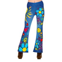 70-tals Hippie Byxor Dam