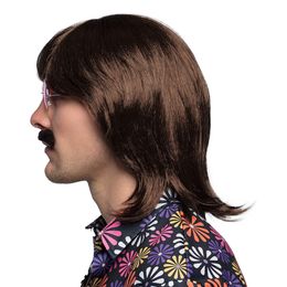 Bildspel - 70-tals Peruk med Mustasch