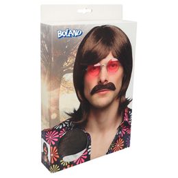 Bildspel - 70-tals Peruk med Mustasch