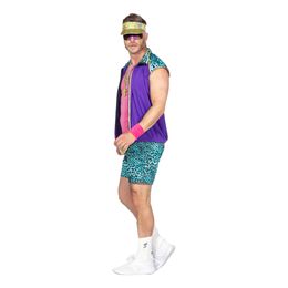 Lysbildefremvisning - 80-talls Aerobics Herre Karnevalskostyme
