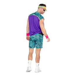 Lysbildefremvisning - 80-talls Aerobics Herre Karnevalskostyme