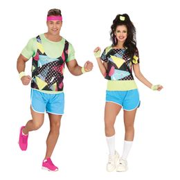 Bildspel - 80-tals Joggare Dam Maskeraddräkt