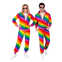 80'er Tracksuit Regnbuefarvet Kostume