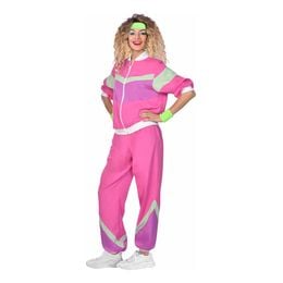 Lysbildefremvisning - 80-talls Grilldress Rosa Karnevalskostyme