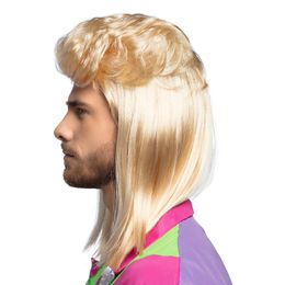 Lysbildefremvisning - 80'er Svenskerhår Larry Blond Paryk
