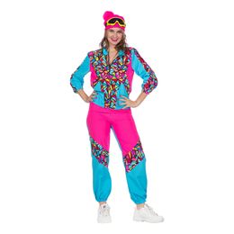 80'er Neon Skidragt Dame Kostume