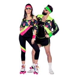 Bildspel - 80-tals Retro Aerobics Tjej Maskeraddräkt