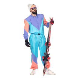 80-tals Retro Skidoverall Herr Maskeraddräkt