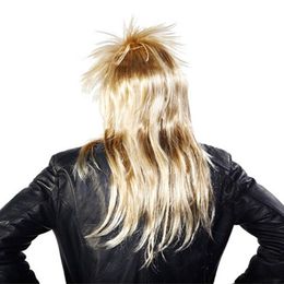 Bildspel - 80-tals Rockare Blond Peruk