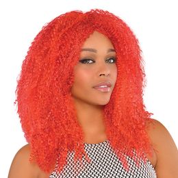 80'er Rød Crepefrisure Paryk