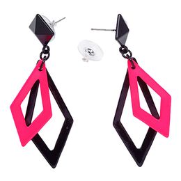 Bildspel - 80-tals Romb Örhängen