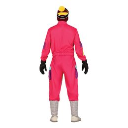 Lysbildefremvisning - 80-talls Rosa Skidress Herre Karnevalskostyme