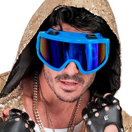 Bildspel - 80-tals Skidglasögon Blå